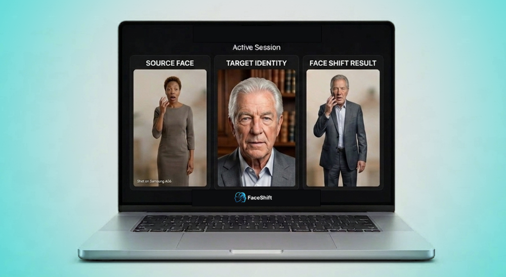FaceShift real-time AI face swap demo